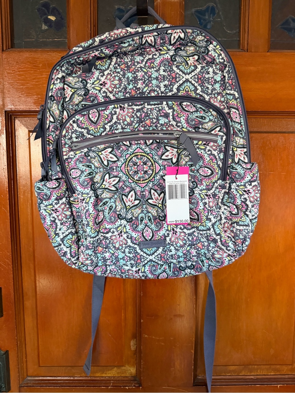 NWT! Vera Bradley Iconic XL Campus Backpack in RETIRED Bonbon Medallion